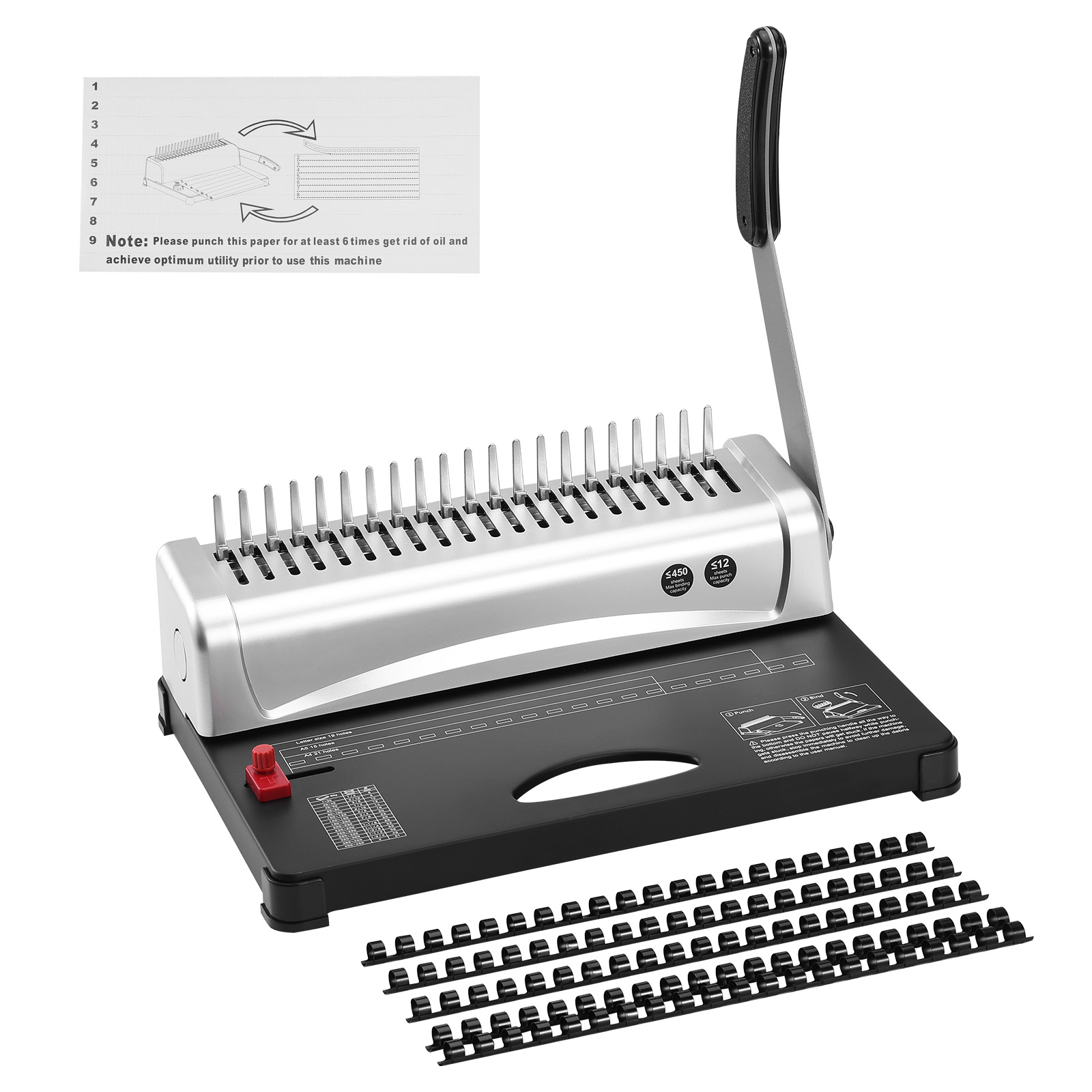 Binding Machine Comb - Máquina de encadernação VEVOR, máquina de
