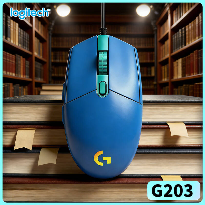 Logitech Mouse G203 - Mouse Gamer Logitech G203 LIGHTSYNC 8000