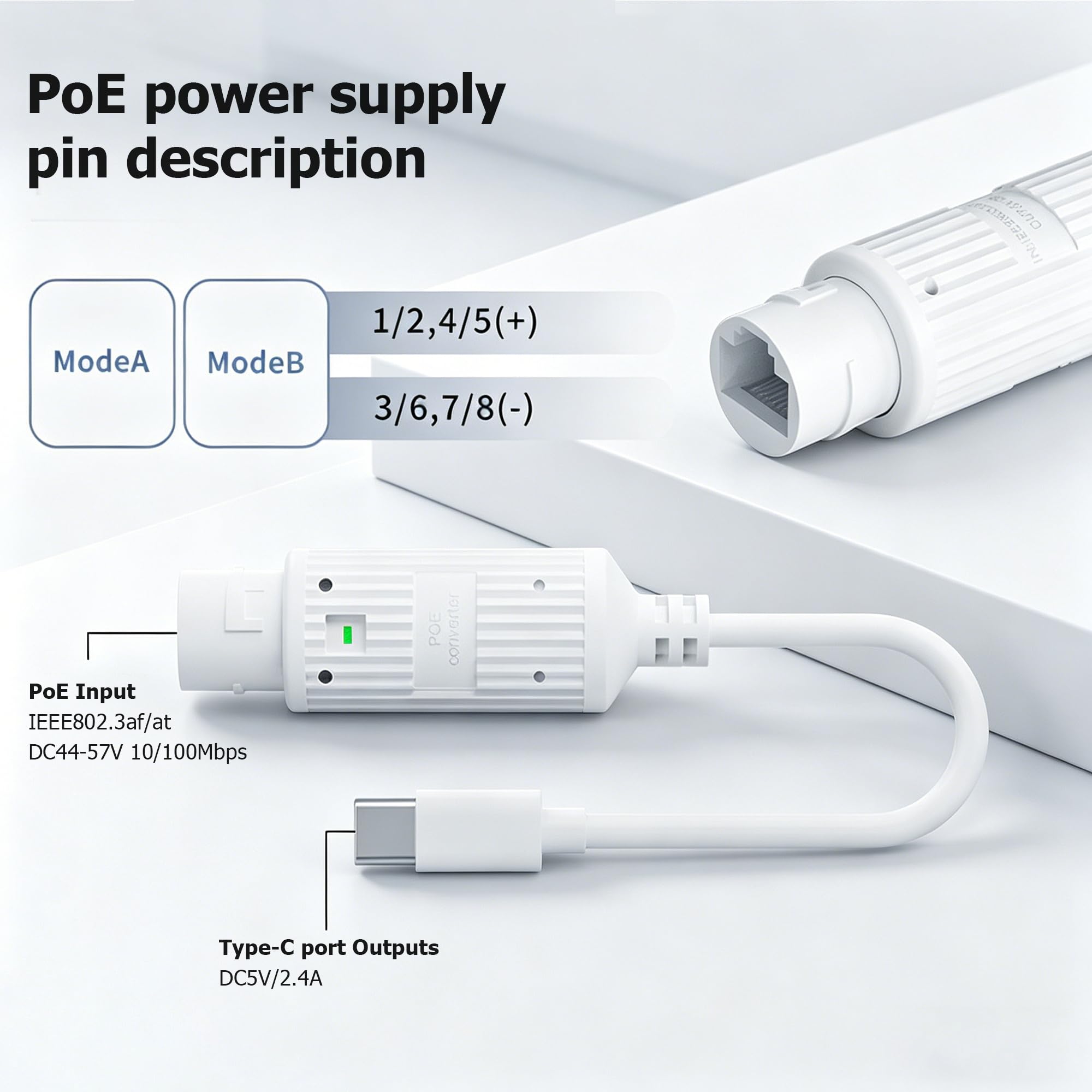 Conversor de Energia POE para  - Power Over Ethernet avaliação e preço